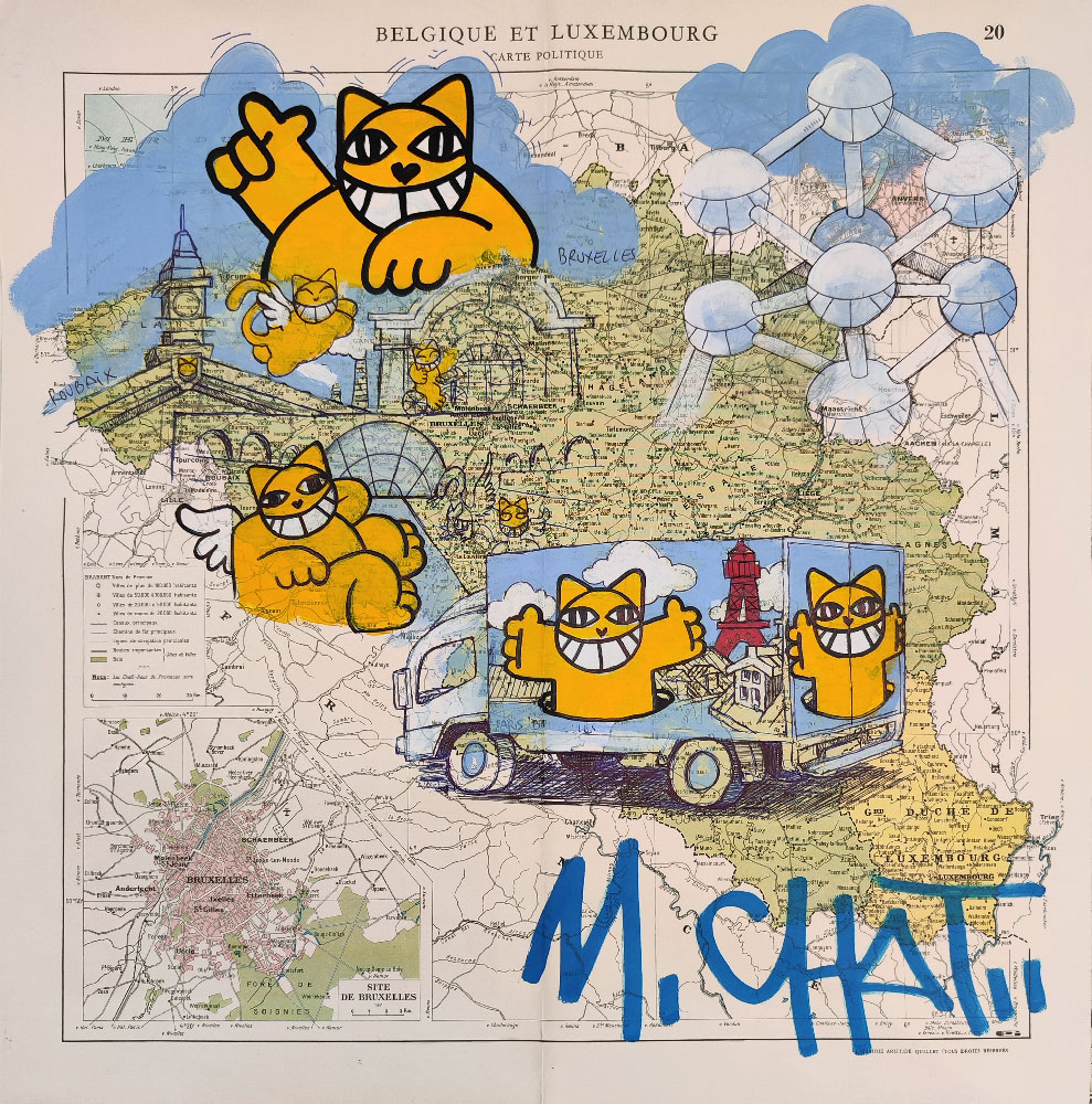 Carte de la Belgique et du Luxembourg, 2023