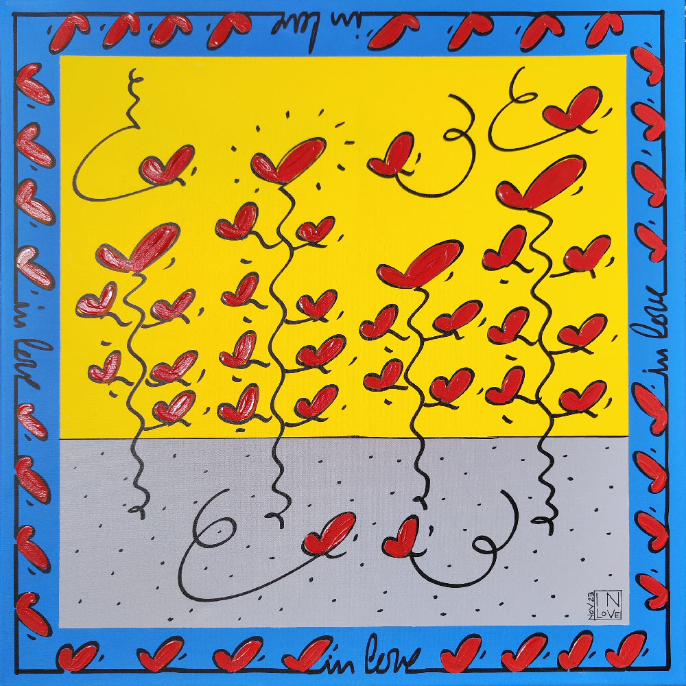 Sans titre (jaune et bleu), 2023