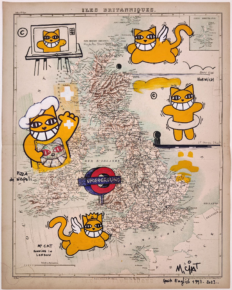 Carte des �les Britanniques, 2023