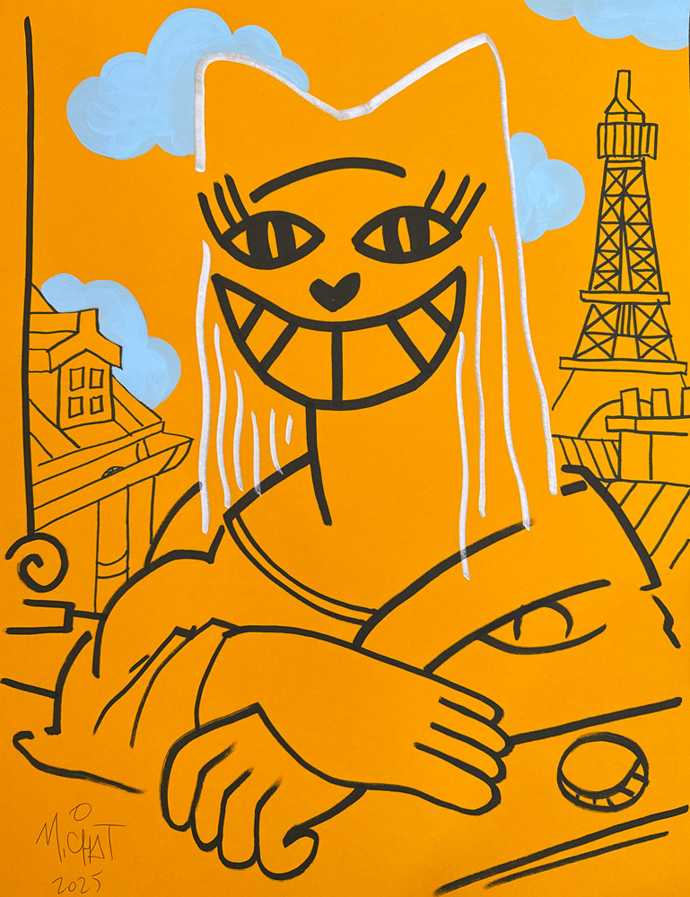 �tude de Mona Lisa (jaune), 2025