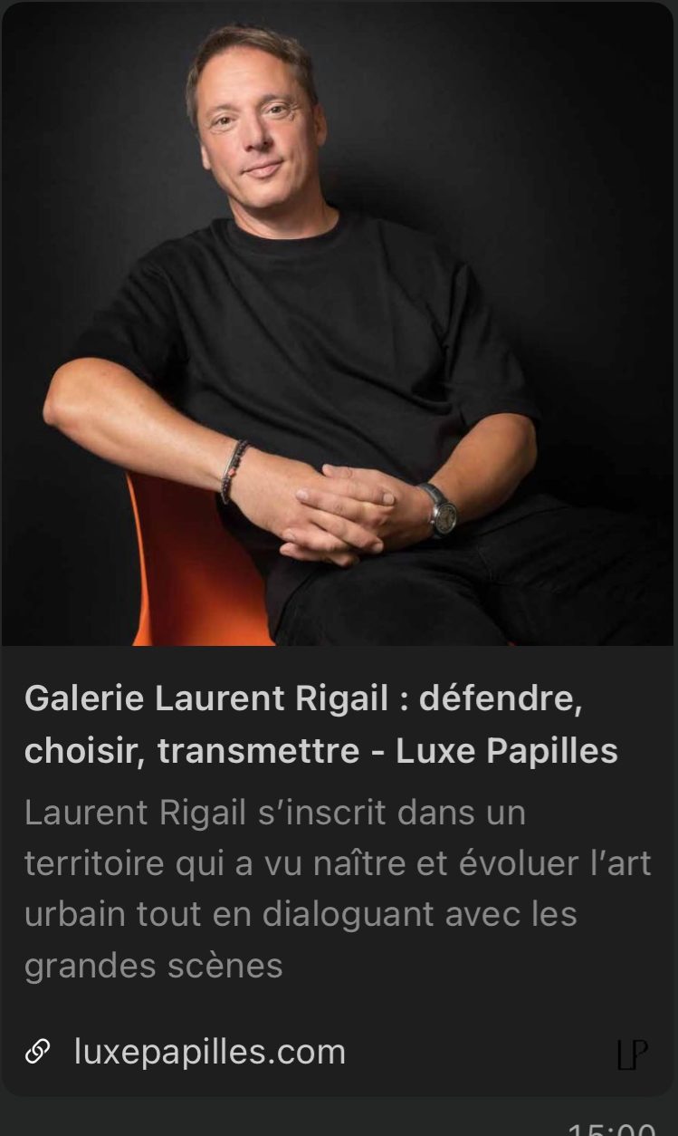Galerie Laurent Rigail : défendre, choisir, transmettre