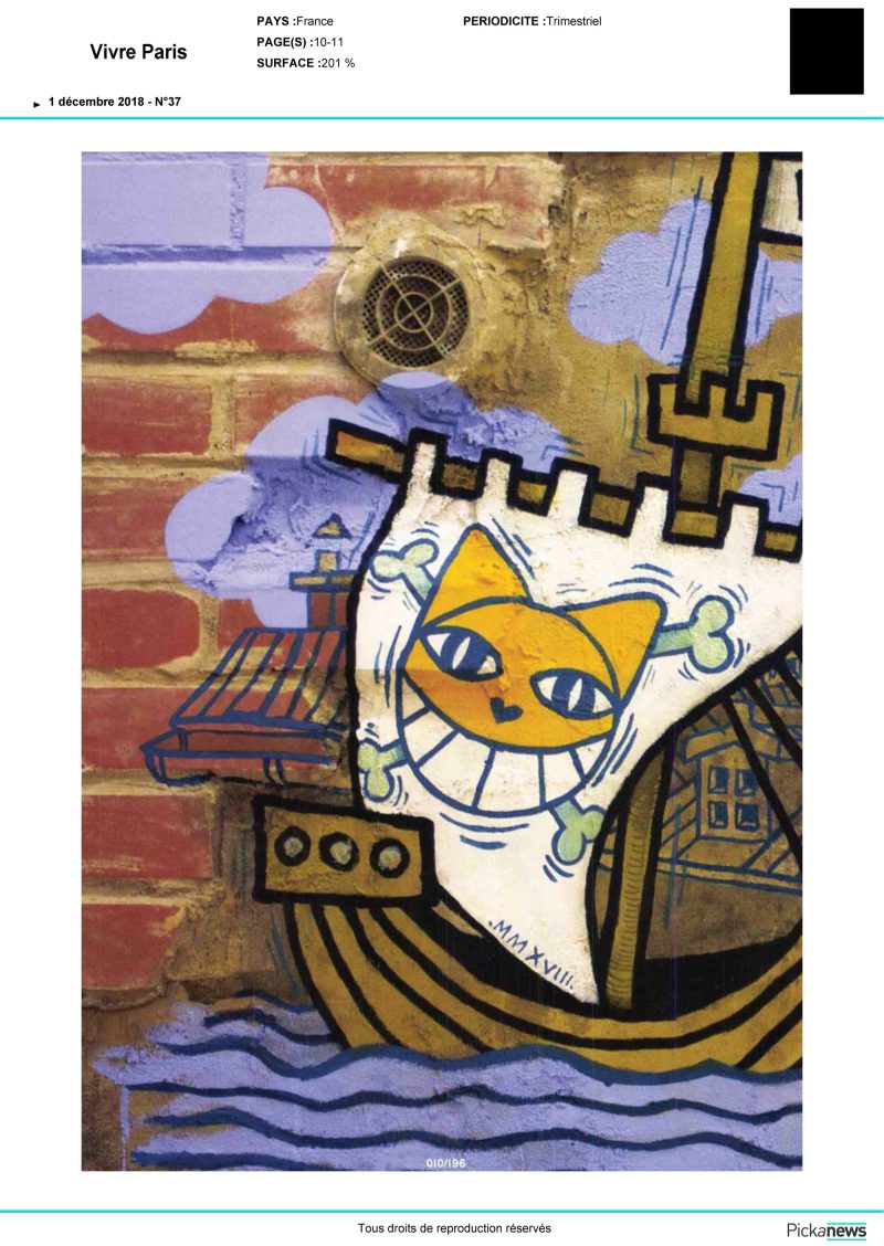 M. Chat et les murs de Paris